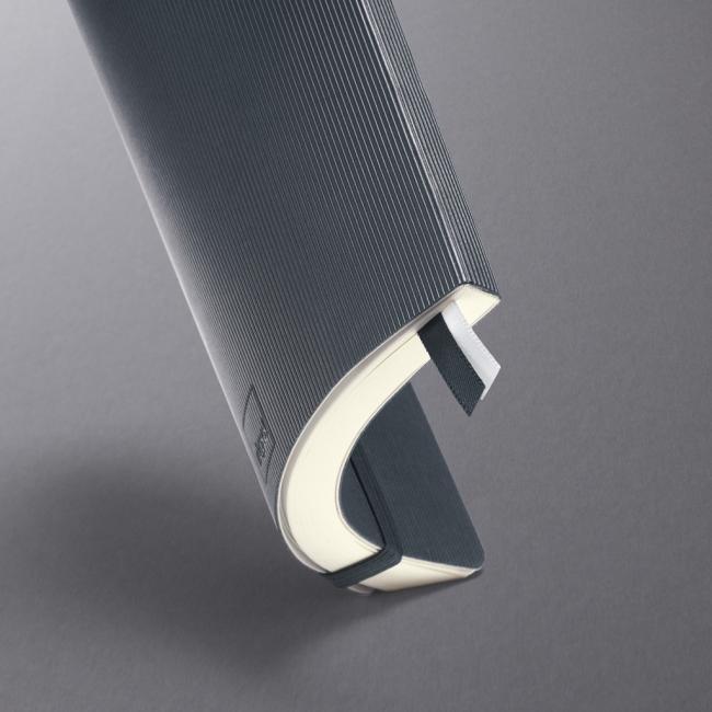 Zápisník CONCEPTUM tmavosivý podšitý, mäkký obal 135x210mm