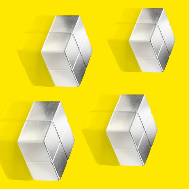 [SI000705] Extra strong magnets for glass boards, cube, 4 pcs