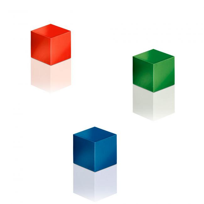 [SI000725] Extra strong magnets for glass boards, cube, colored, 3 pcs