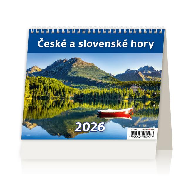 Desk calendar 17.1x13.9 cm - MiniMax Czech and Slovak mountains 2026