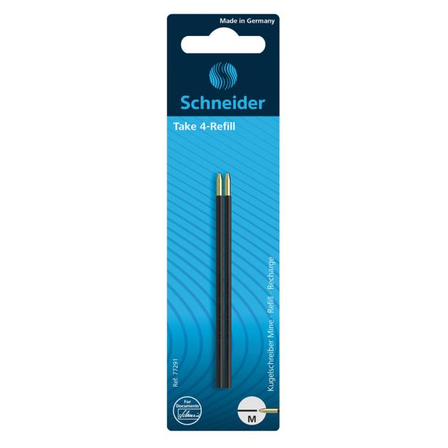 Refill for ballpoint pen Take 4 black 2 pcs