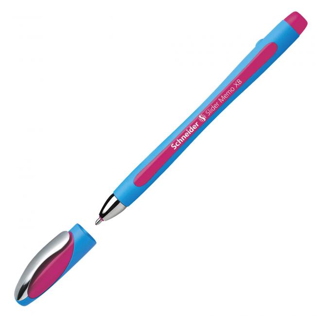 Ballpoint pen Schneider Slider memo XB pink