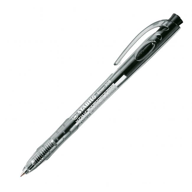 [ST030846] Ballpoint pen STABILO Liner 308 black