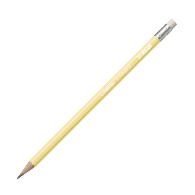 STABILO Swano Pastel HB pencil with pastel yellow eraser