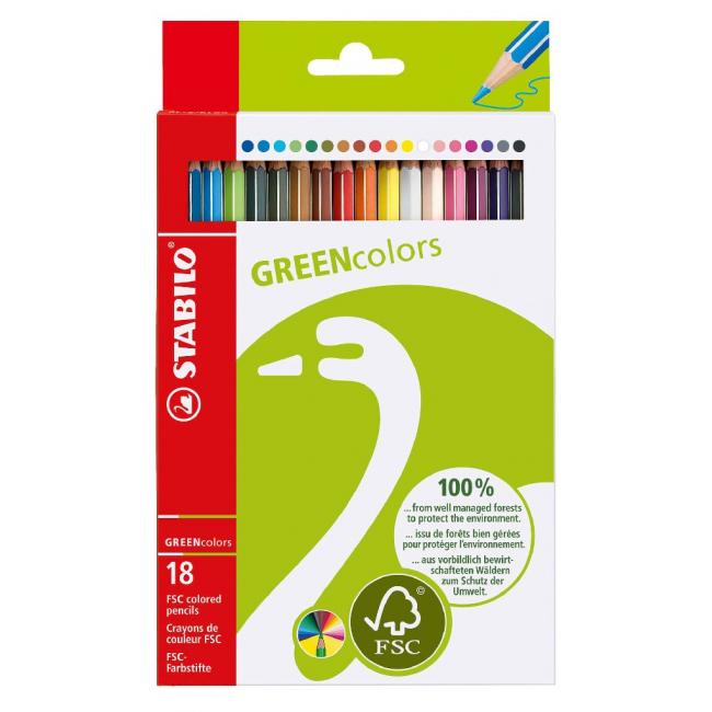 STABILO GREENcolors 18 pcs