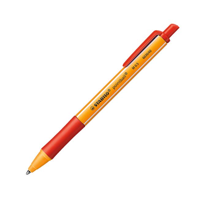 Ballpoint pen STABILO pointball red