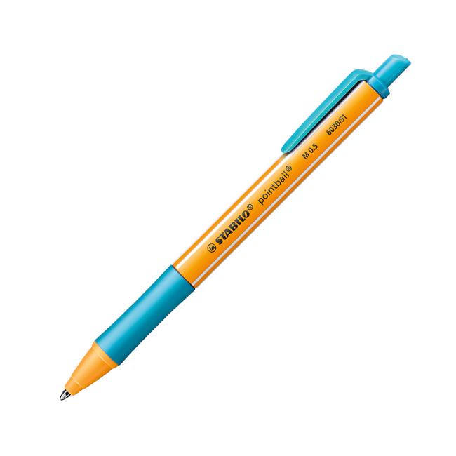 [ST603051] Ballpoint pen STABILO pointball turquoise