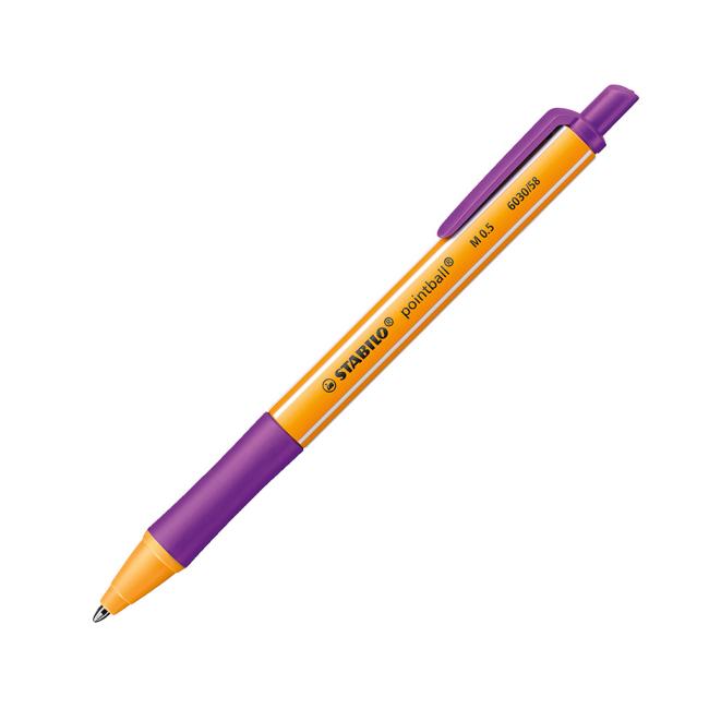 Ballpoint pen STABILO pointball purple