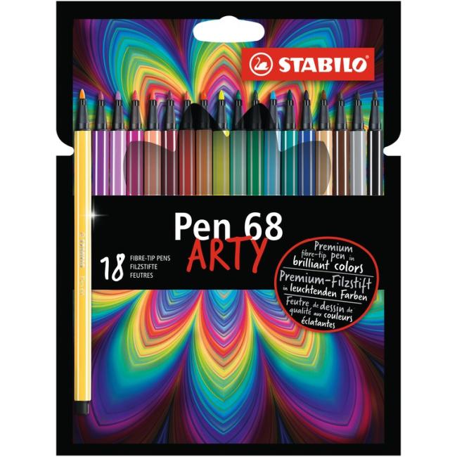 Sada popisovačov STABILO Pen 68/18S ’ARTY’