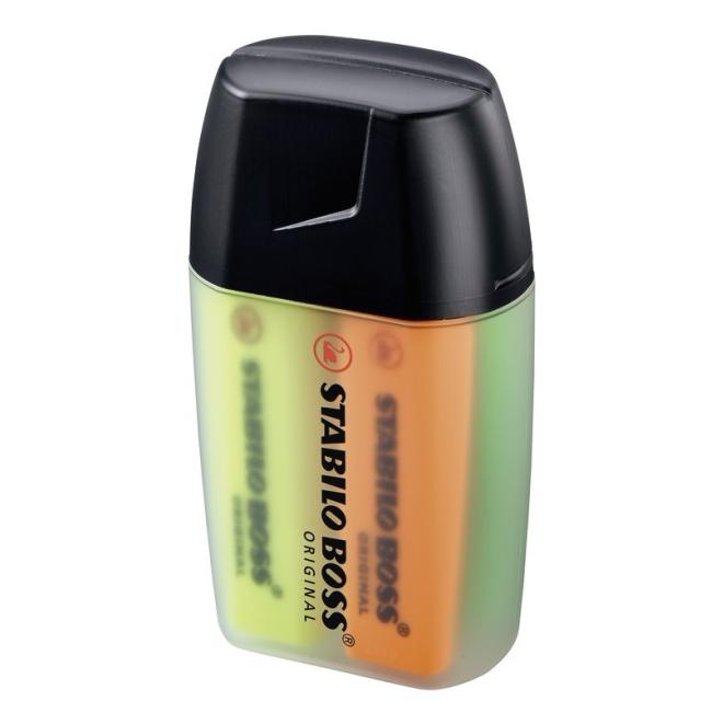 Highlighter set STABILO BOSS ORIGINAL 4 pcs Big BOSS yellow, orange, green, pink