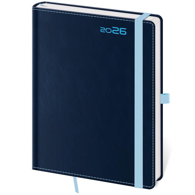Diary DOUBLE BLUE weekly A5 14.3x20.5cm 2026
