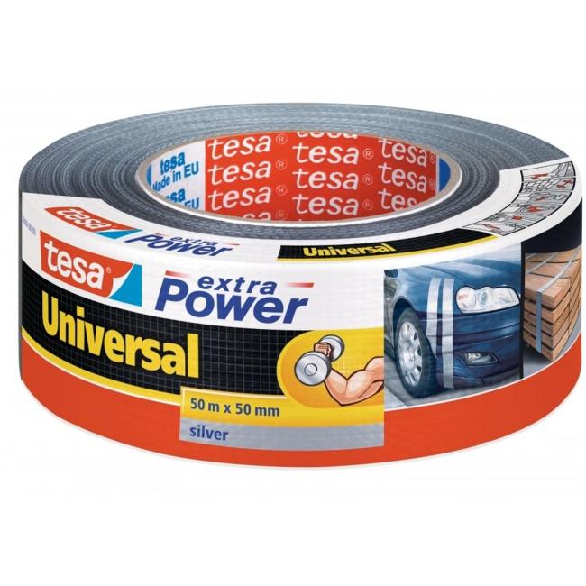 [TE056389] Textile tape TESA strong adhesive silver 50mm x 50m