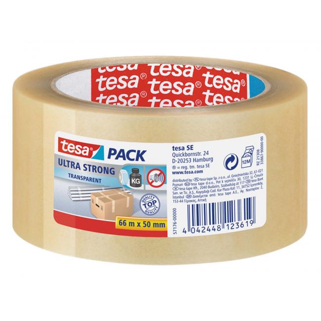 Packing tape TESA ultra strong 50 mm x 66 m transparent