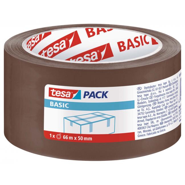 Packing tape TESA basic 50mm x 66m brown
