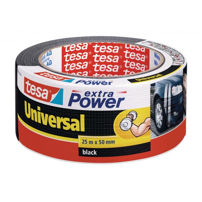 [TE563881] Textile tape TESA strong adhesive black 50 mm x 25 m
