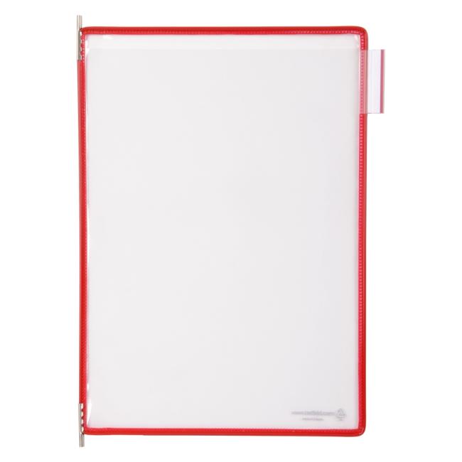 [TF114003] Tarifold pockets A4 red open from the top 10 pcs