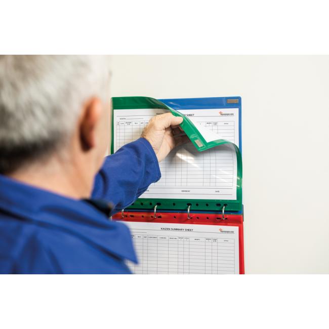 Tarifold magnetic metal bar with 4-ring mechanism