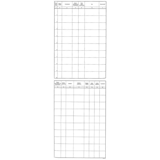 Registry diary, hardcover, A4, 96 sheets