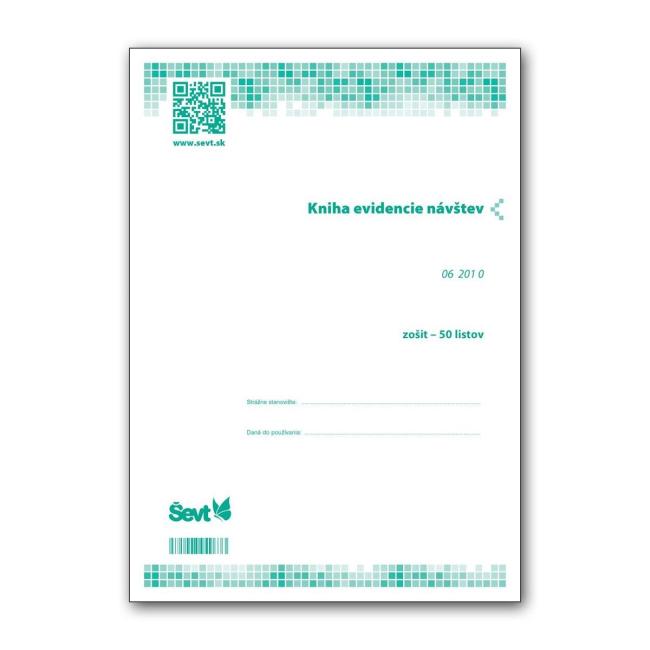 Visitor record book, A4, 50 sheets