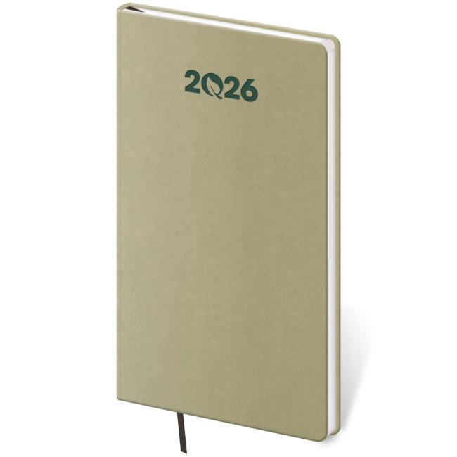 [DEO426-4] ECO Kiwi weekly diary, pocket A6 8x15cm 2026
