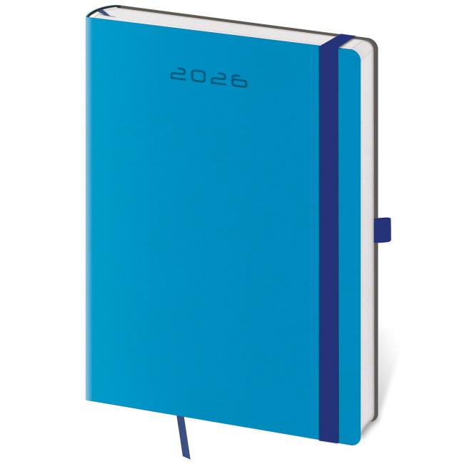 Flexies denný diár A5 14,3x20,5cm modrý 2026