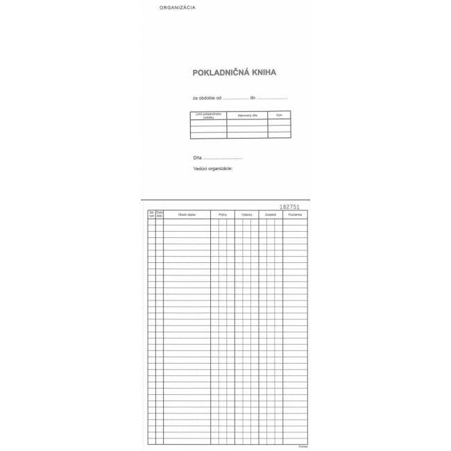 Cash book, A4, numbered transcription, 50x2 sheets, self-transcription