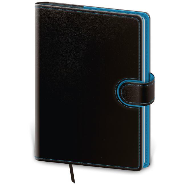 Diary Flip daily A5 14.3x20.5cm - black/blue 2026