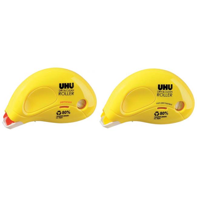 [UH050475] Lepiaci valček UHU Dry&Clean permanentný jednorazový 6,5 mm x 8 m 479157