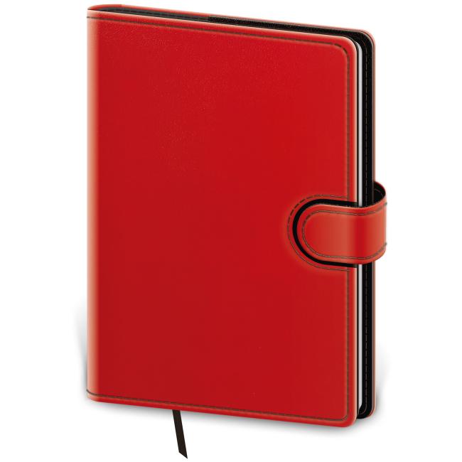 Diary Flip daily A5 14.3x20.5cm - red/black 2026