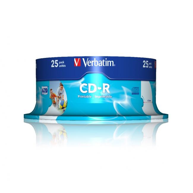 [VE043439] Verbatim CD-R 25 ks printable cake