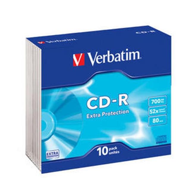 [VE433470] Verbatim CD-R 700 MB 52x Extra tenký ochranný povrch