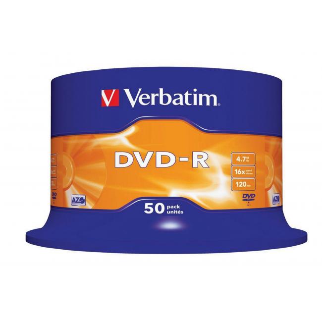 [VE435480] Verbatim DVD-R 16x 4,7GB cake 50 ks