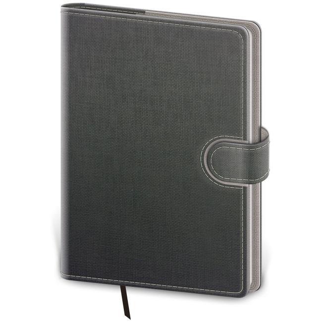 Diary Flip daily A5 14.3x20.5cm - gray/grey 2026