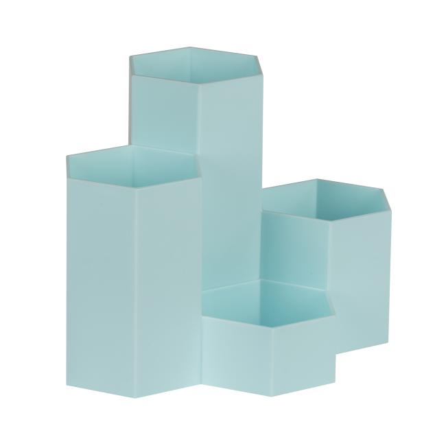 [WE257714] Turquoise honeycomb pen stand