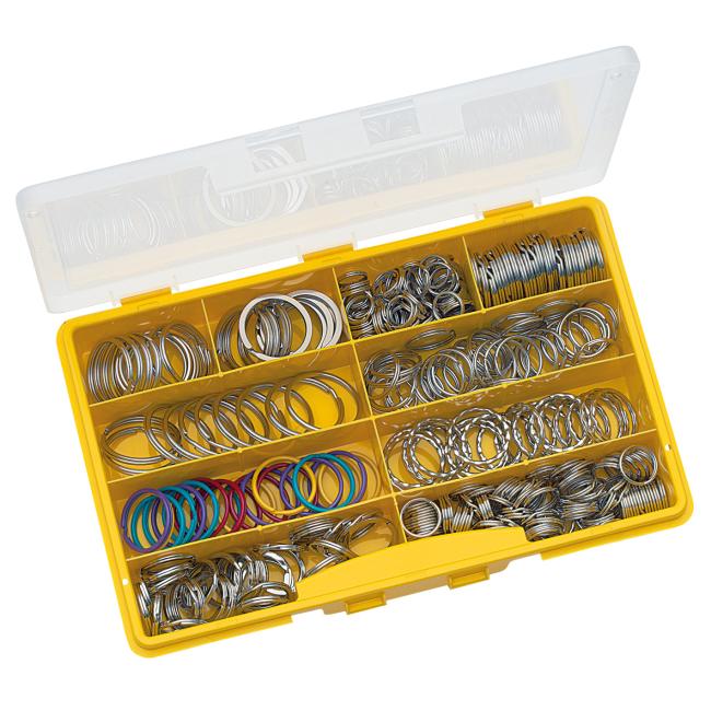 WEDO key rings, different diameters, 300 pcs