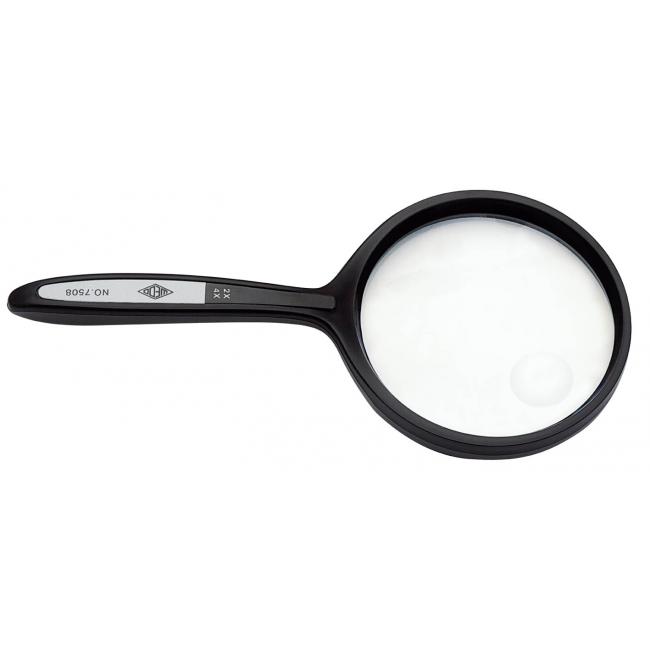 Magnifying glass classic 6.35 cm 2x and 4x magnification