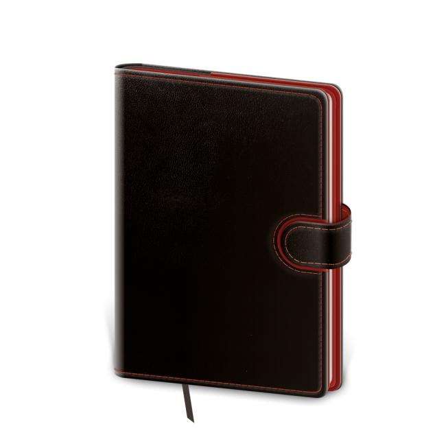 [DFL432-1] Diary Flip daily B6 12x16.5cm - black/red 2026