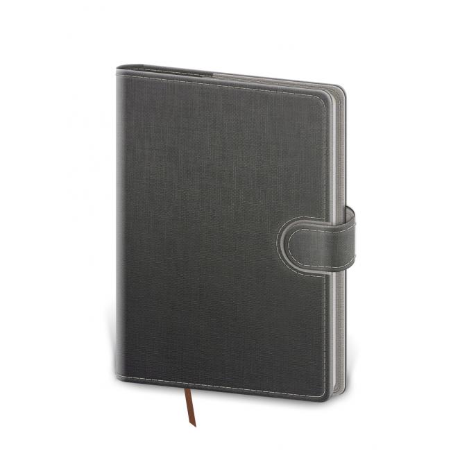 Diary Flip daily B6 12x16.5cm - gray/grey 2026