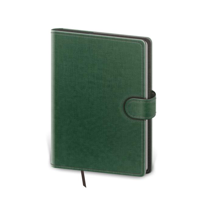 Flip weekly pocket diary 9x14cm - green/grey 2026