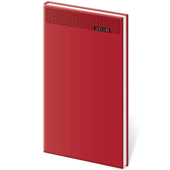 Gommato weekly pocket diary red 2026