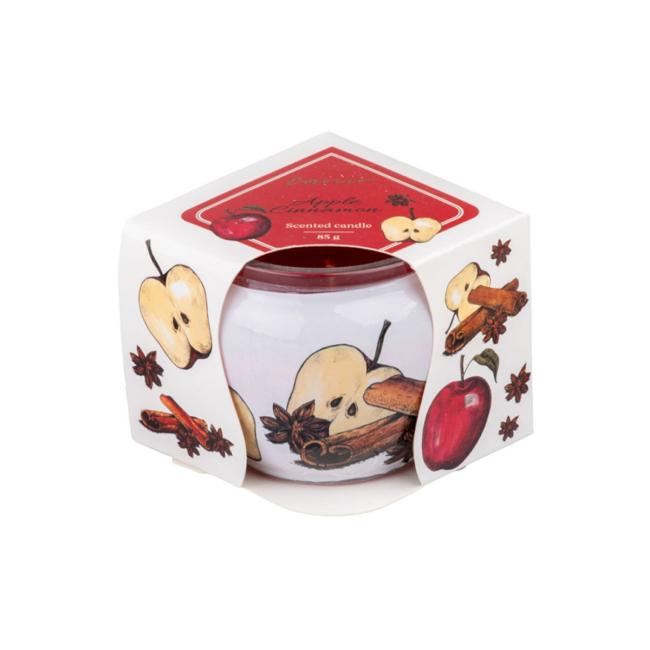 Emocio Glass Decor 70x62 mm Apple Cinnamon, scented candle