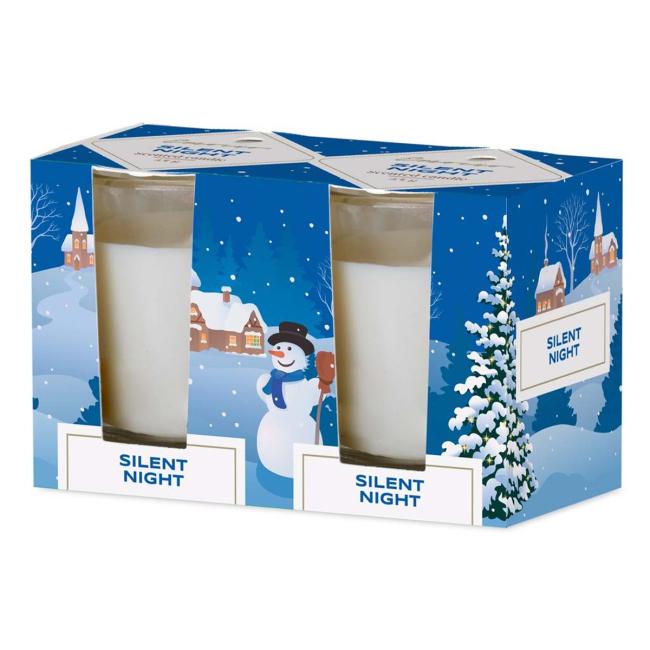 Emocio Glass 52x65 mm 2 pcs in a box Silent Night - Forest Breeze, scented candle