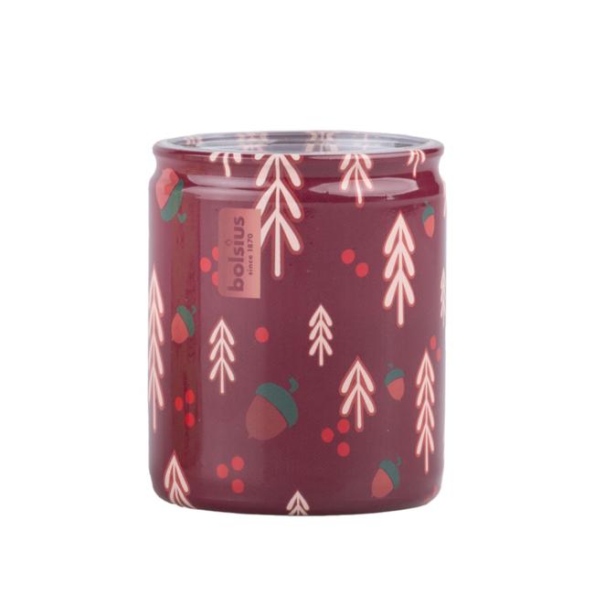 Bolsius sklo 68x80 mm Stromčeky, vonná sviečka