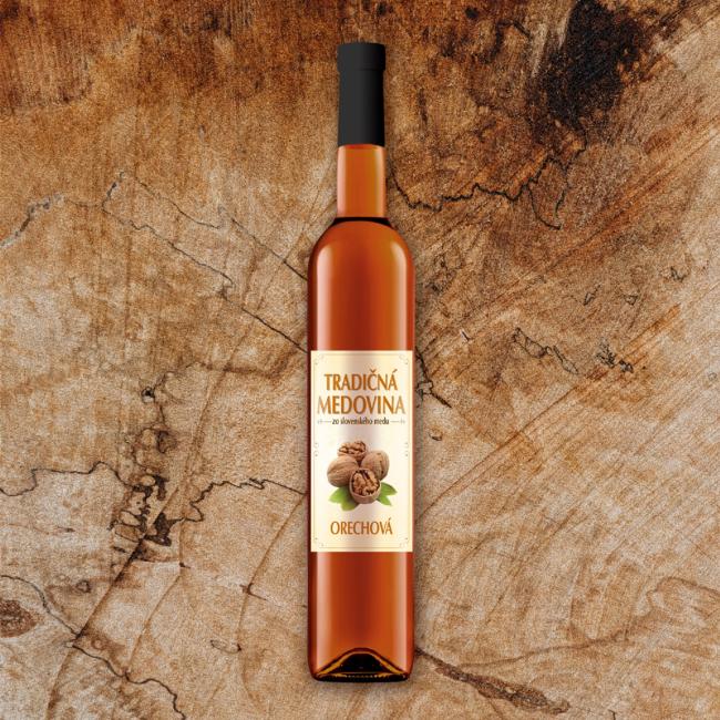 Tradičná orechová medovina 500 ml