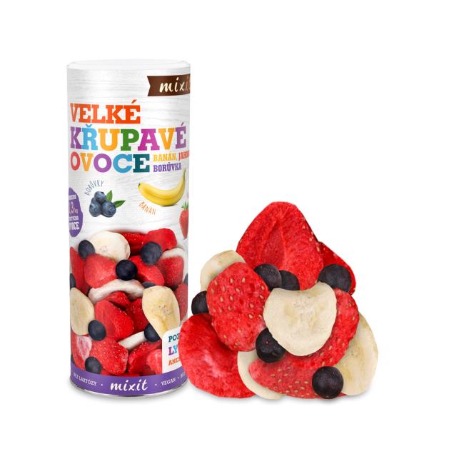 [XM564982] Mixit Large crunchy fruit - Banana Strawberry Blueberry 160g