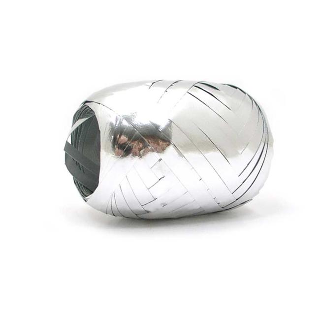 [XM660062] Vianočná darčeková stuha strieborná metalíza 5mm x 20m