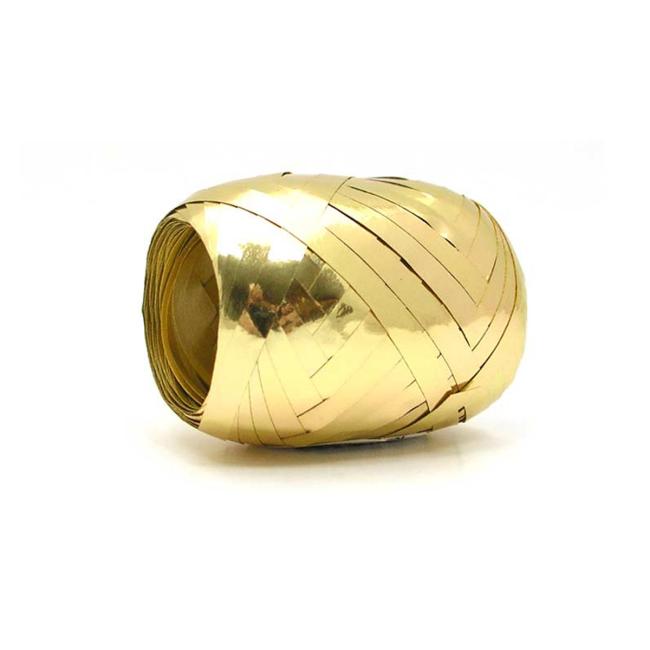 Christmas gift ribbon metallic gold 5mm x 20m