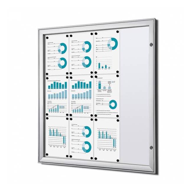 [XX081241] Information showcase Economy 12xA4, sheet metal back wall
