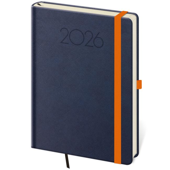 Diary New Praga daily A5 14.3x20.5cm blue 2026