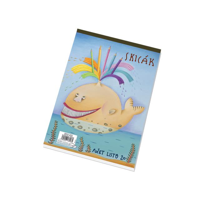 Sketchbook A5 20 sheets white